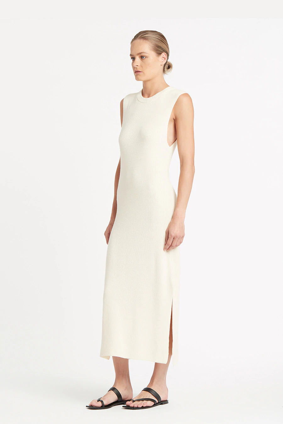 100% Cotton Knit Dress, Oatmeal | Friend of Audrey