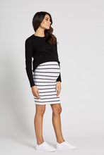 Load image into Gallery viewer, Downtown Skirt White/Black- LEGOE