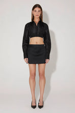 Load image into Gallery viewer, Fabienne Cropped Shirt, Black | Hansen &amp; Gretel