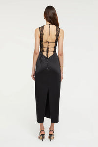 Amour Midi Dress, Black | Ginia