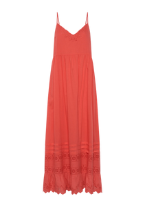 Genevieve Maxi Dress, Deep Coral | Auguste The Label