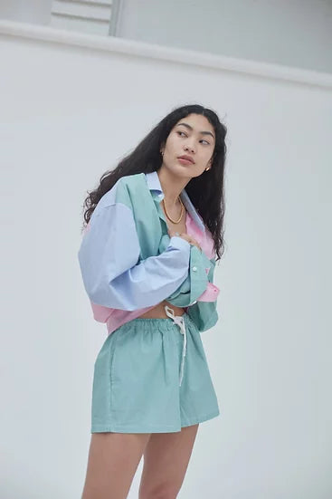 Benny Shirt Light Blue / Blanca
