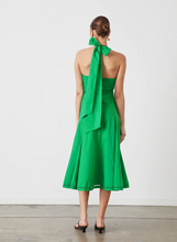 Load image into Gallery viewer, Olivia Organic Cotton Midi Dress - Emerald Green / Joslin