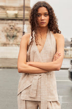 Load image into Gallery viewer, Hamish Halter Top, Latte | Hansen &amp; Gretel