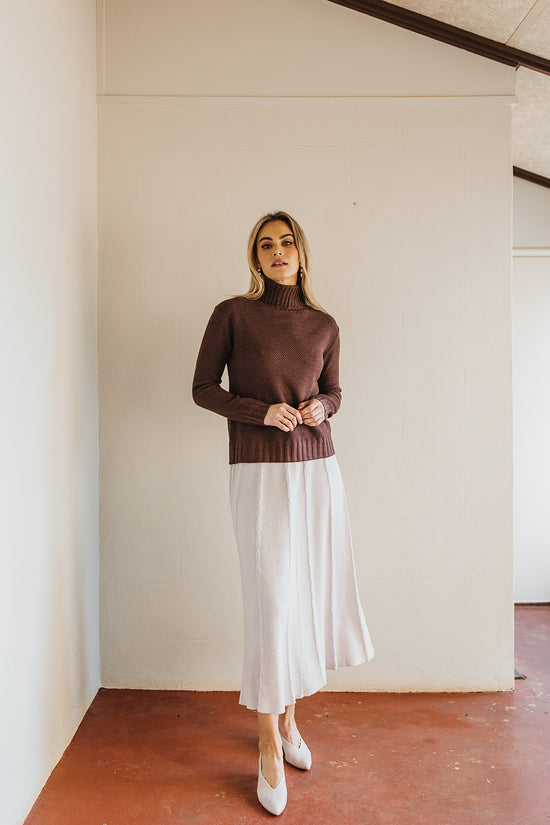 Winnie Waffle Knit Toffee | IRIS & WOOL