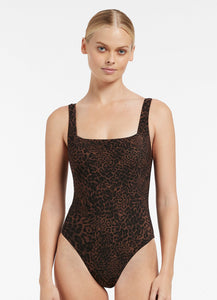 Pantera Square Neck One Piece  | Jets Australia