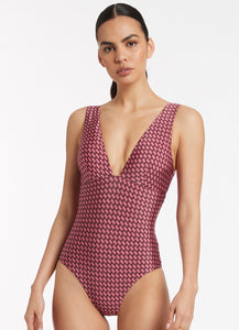 Lalita Plunge Multi Fit One Piece | Jets Australia