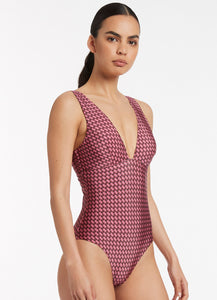 Lalita Plunge Multi Fit One Piece | Jets Australia