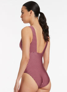 Lalita Plunge Multi Fit One Piece | Jets Australia