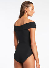 Load image into Gallery viewer, Jetset Twist Off Shoulder One Piece, Black | Jets Australia