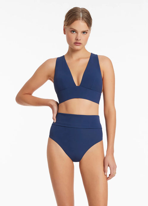 Jetset Soft Tri Top, Pacific Blue | Jets Australia