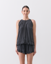 Load image into Gallery viewer, ANGELICA SILK TOP, Sandwash Black | JOSLIN