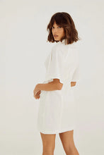 Load image into Gallery viewer, Outline Shirt Dress, White | Sovere