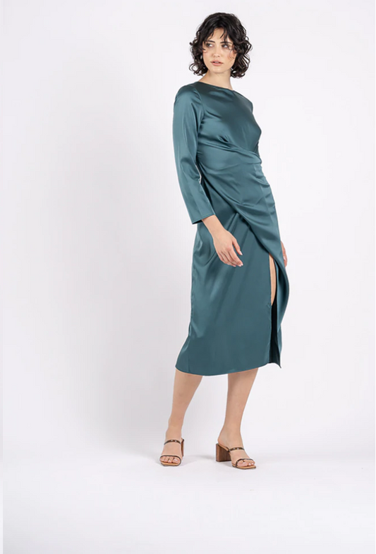August Dress in Petrol | One Fell Swoop