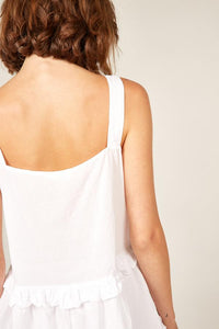 Byron Sunsets Tank, Blanc | Primness