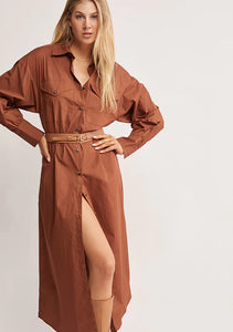 Wanderer Midi Dress, Auburn | Ministry of Style