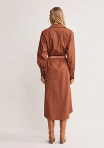 Wanderer Midi Dress, Auburn | Ministry of Style
