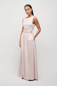 Michele Tie Back Crop Top, Baby Pink | Friend of Audrey