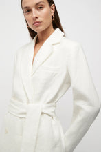 Load image into Gallery viewer, Hayworth Blanket Stitch Linen Blazer | Friend of Audrey
