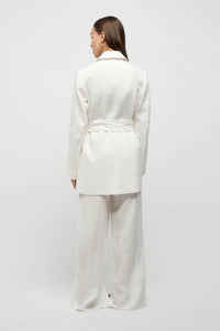 Hayworth Blanket Stitch Linen Blazer | Friend of Audrey