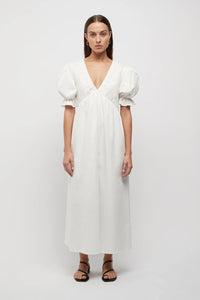 Agnese Balloon Sleeve Midi Dress | Friend of Audrey