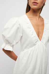 Agnese Balloon Sleeve Midi Dress | Friend of Audrey