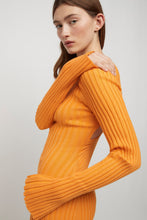 Load image into Gallery viewer, Lowry Cross-Back Knit Dress, Tangerine | FRIEND of AUDREY