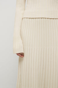 Lowry Cross-Back Knit Top, Winter White | FRIEND of AUDREY