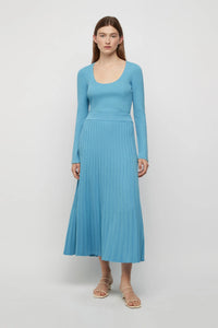 Nebula Knit Skirt, Azure Blue | FRIEND of AUDREY