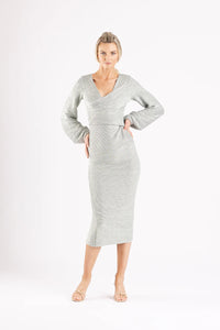 Resolute Dress in Dew Mist Rib | One Fell Swoop