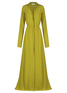 Long Sleeve Button Up Maxi Dress | S/W/F