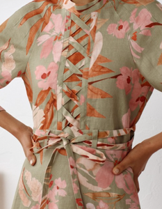 Essie Linen Dress, Print | Morrison
