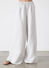 Load image into Gallery viewer, Fleur Linen Canvas Palazzo Pants, Moon | Joslin Studio