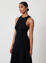 Load image into Gallery viewer, Isabel Organic Cotton Cashmere Knit Midi Dress, Black | Joslin