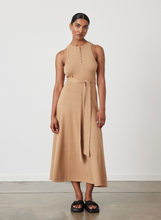 Load image into Gallery viewer, Isabel Organic Cotton Cashmere Knit Midi Dress, Tobacco| Joslin