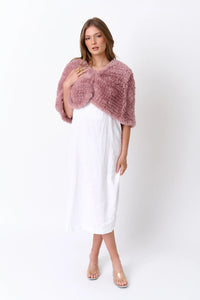 Arlow Faux Fur, Smokey Plum | ALEXANDRA