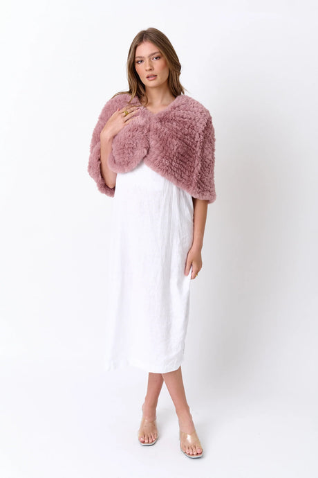 Arlow Faux Fur, Smokey Plum | ALEXANDRA