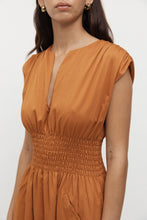 Load image into Gallery viewer, Morjolaine Shirred Full Dress Marmalade / Friend of Audrey