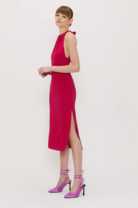 Come Closer Midi Dress, Magenta | Third Form