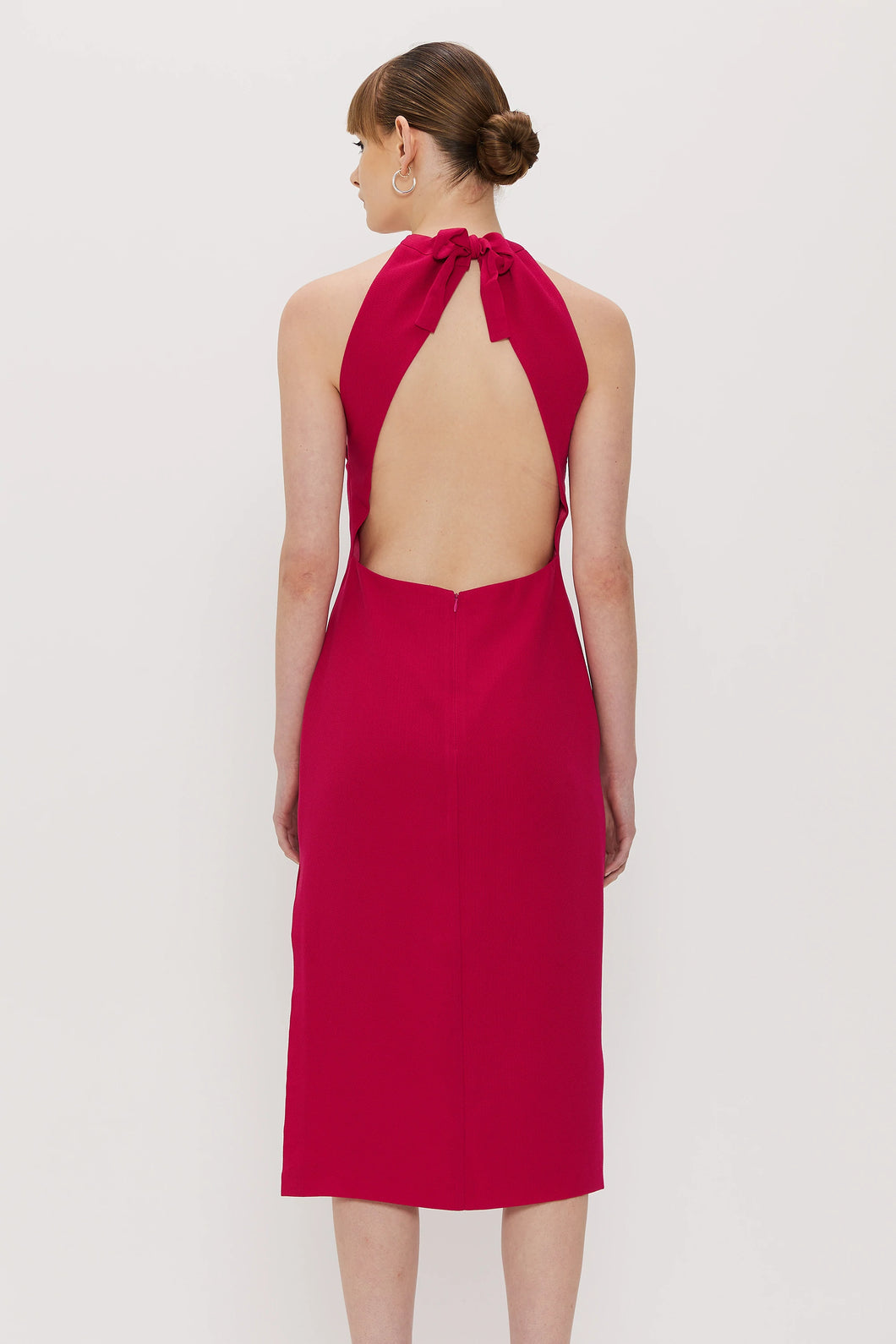 Come Closer Midi Dress, Magenta | Third Form