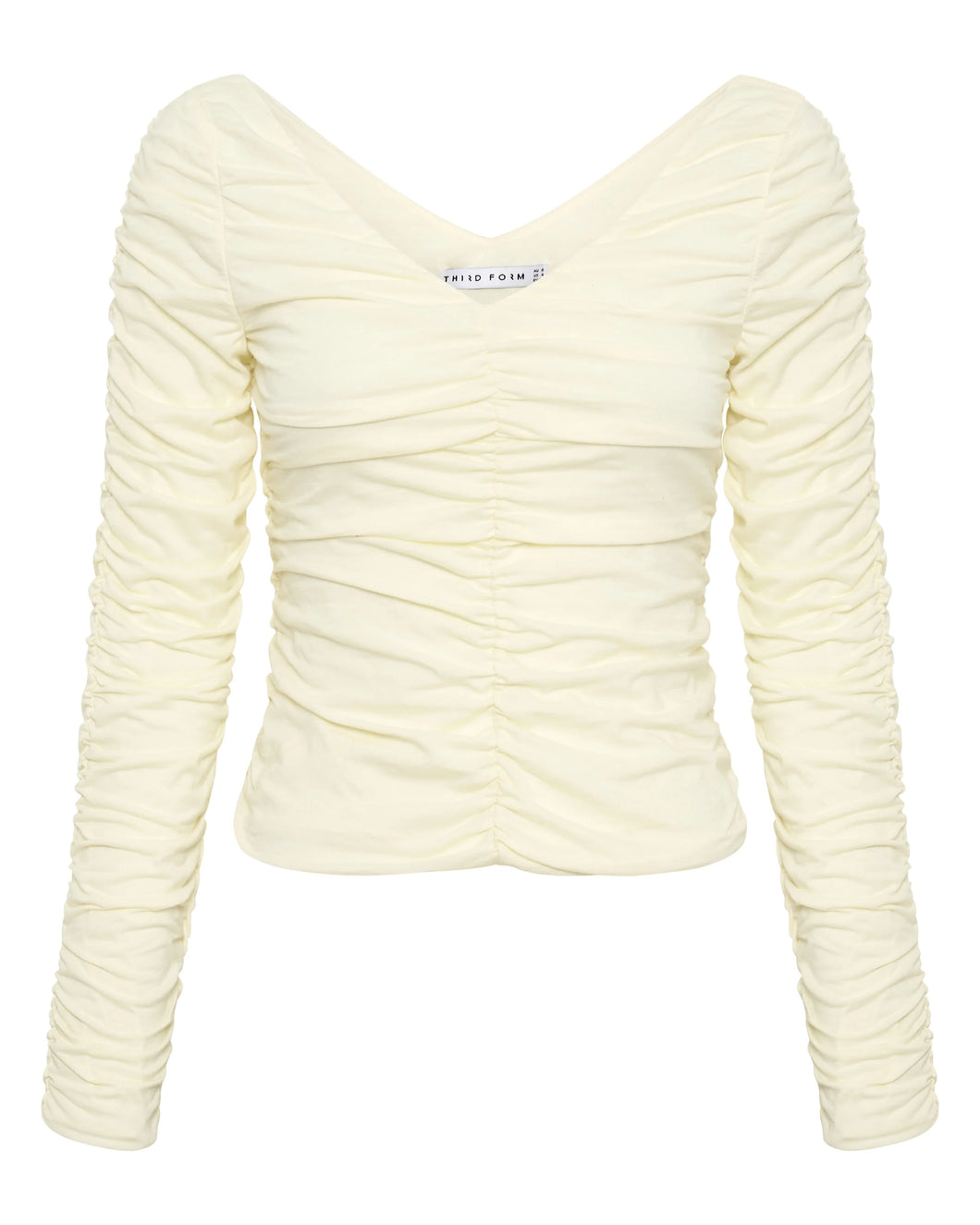Time Again Gathered Top Cream / Third Form