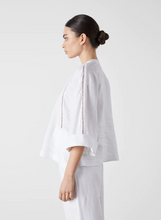 Load image into Gallery viewer, Emelie Linen Smock Top, White | Joslin Studio