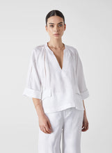 Load image into Gallery viewer, Amelie Linen Smock Top White| Joslin