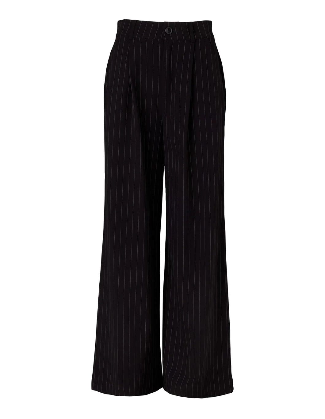 Jolie Suiting Pant, Black Pinstripe | Ena Pelly