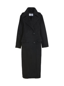 Lana Wool Coat, Black | ENA PELLY