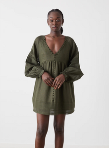 Lillian 4.0 Linen Ramie Smock Dress