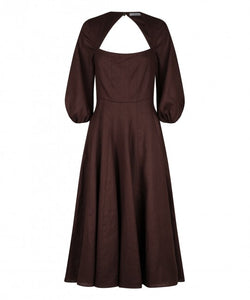 Sherri Linen Midi Dress, Augergine | Morrison