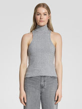 Load image into Gallery viewer, Luxe Rib High Neck Tank Grey Marle | NOBODY DENIM